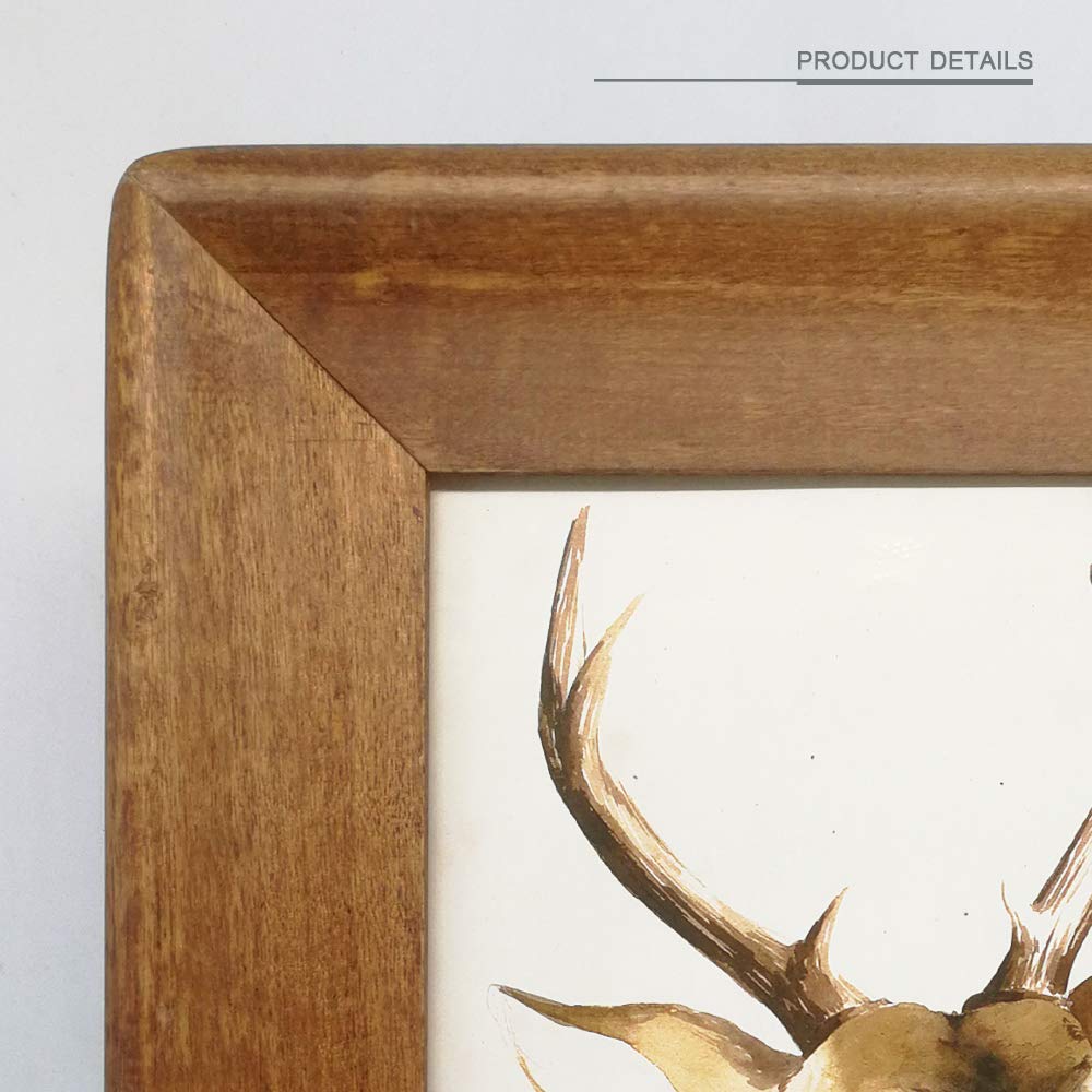 10x10 Wooden Picture Frames, Rustic Square Photo Frame Made of Solid Wood and Plexiglass for Wall Hanging and Table
