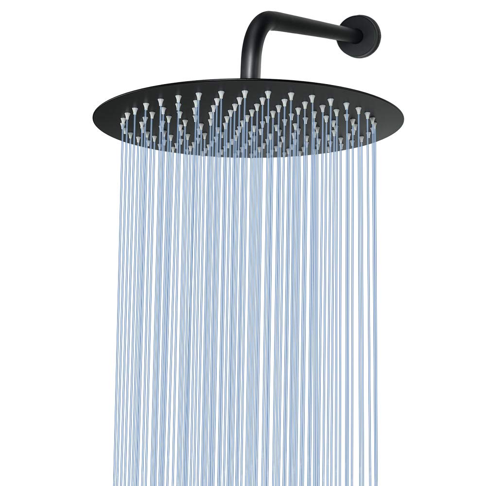 Rain Shower Head, Ultra-Thin Design-Pressure Boosting, Awesome Some Experience, High Flow Stainless Steel Rainfall