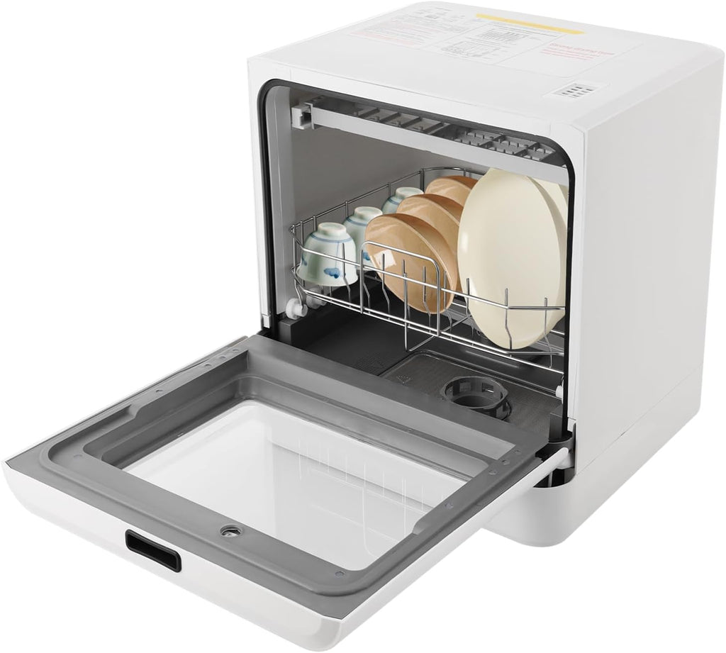 Countertop Dishwasher 800W Portable Mini Dishwasher 6.8L/1.8 Touch Controls Gallon Portable Dishwasher Countertop with