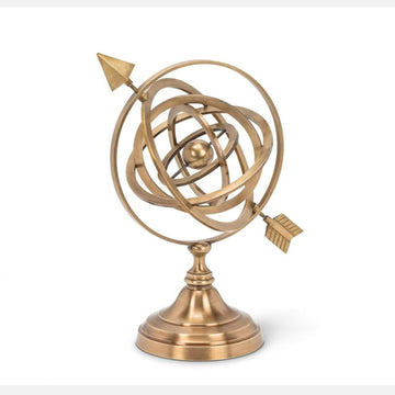Nautical Antique Vintage Zodiac Brass Armillary Sphere World Globe Pirate's Antique Ship Decor Table Decor Gift 11"