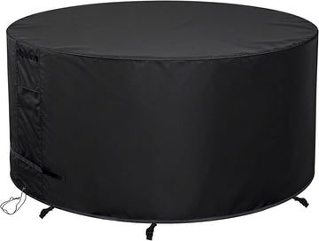 Round Patio Furniture Cover 84" Dia x 44" H Waterproof, Outdoor Round Table Cover for Tall Bar Height Table and