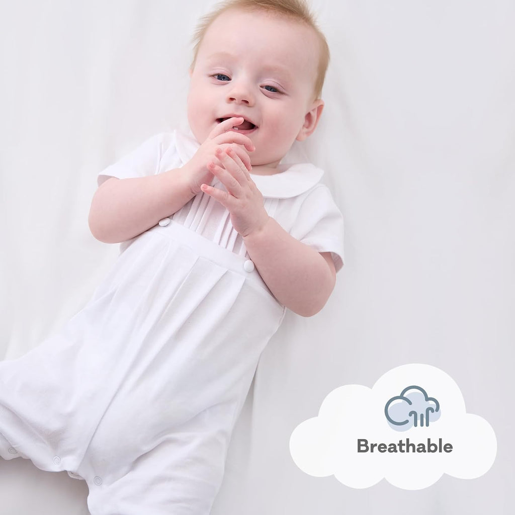 Baby Boy Baptism Outfit Cotton Romper