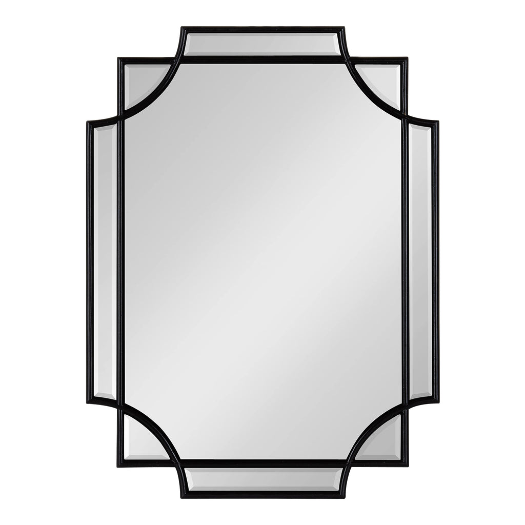 Minuette Glam Wall Mirror, 18 x 24, Black, Boho-Chic Home Decor for Wall