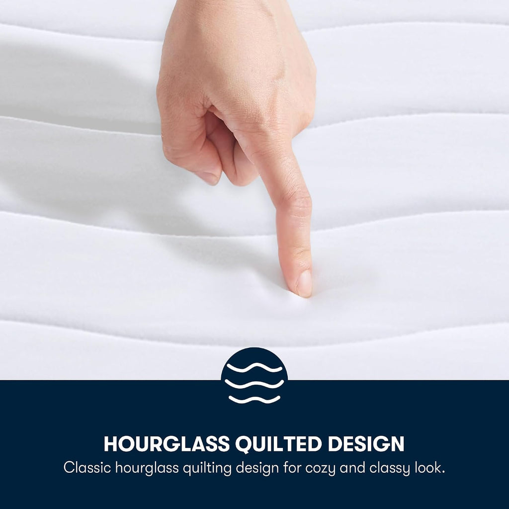 Heated Mattress Pad with Deep Pocket & Dual Controller King | Electric Mattress Pad with Soft Surface, 10 Heat