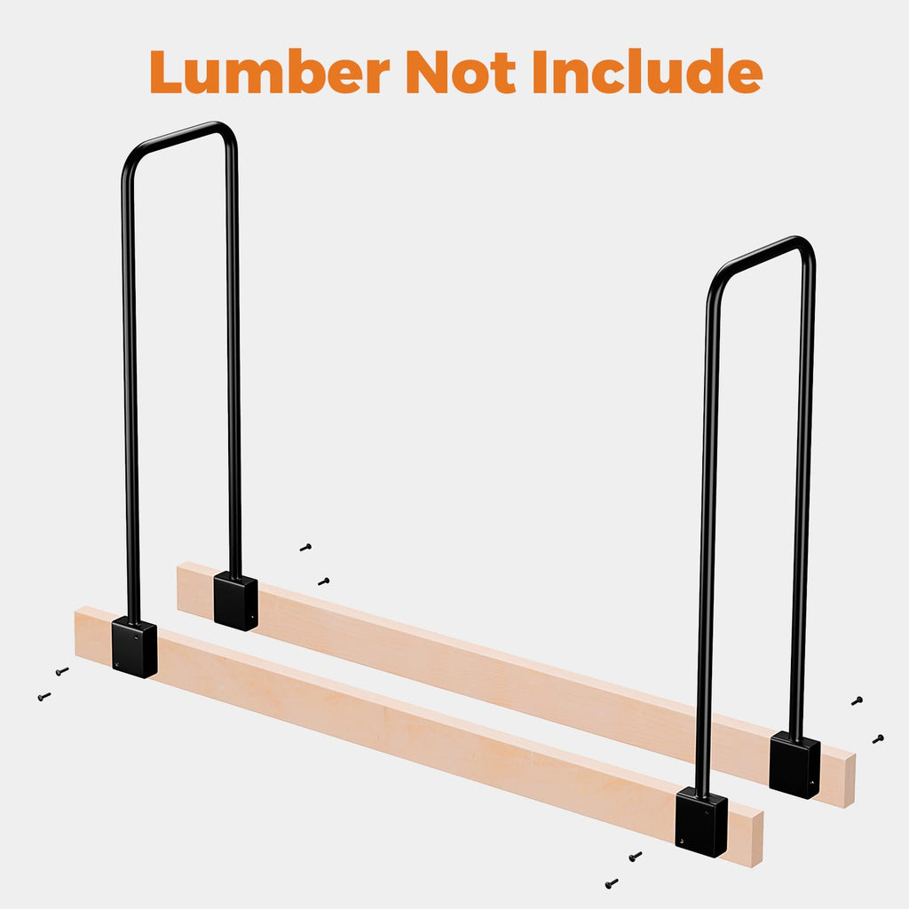 Heavy Duty Firewood Racks Adjustable Length Log Bracket Rack Holder