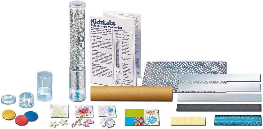 4M Kidzlabs Kaleidoscope Making Kit - Optical Light Physics Stem Toys Craft Gift for Kids & Teens, Boys & Girls (3435)