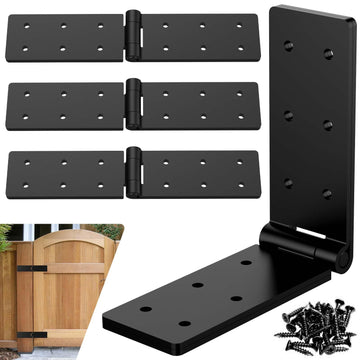 Heavy Duty Wood Door Hinges, 270° Gate Hinges for Fence Barn Doors