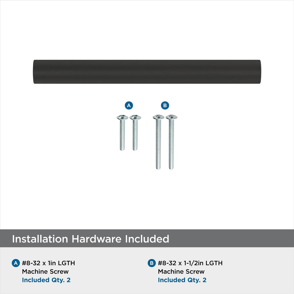 10 Pack 3-3/4" Versa Matte Black Drawer Pull