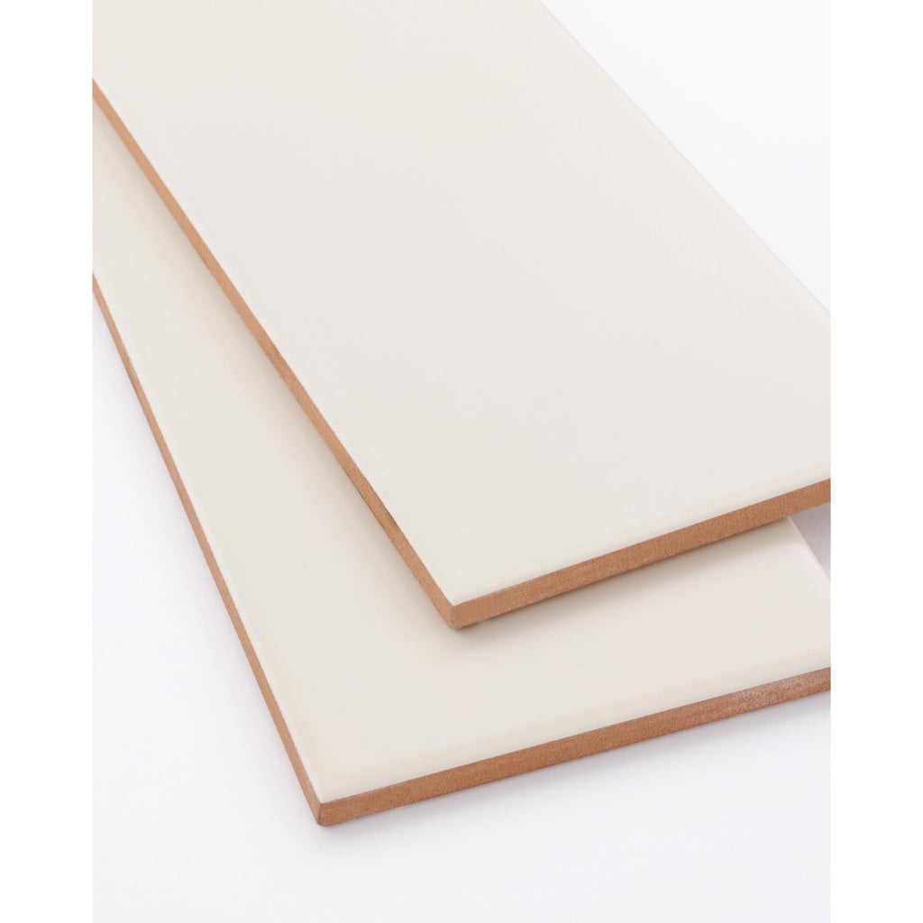 Ivory Matte Ceramic Subway Tile 4x12 in Backsplash Bathroom Wall Shower Fireplace Accent Modern Interior Smooth