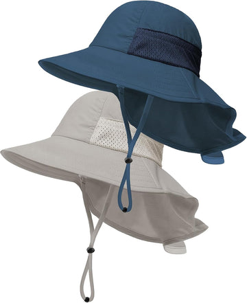 Baby Sun Hat with Neck Flap UPF 50+ for Toddler Sun Protection Beach Hat