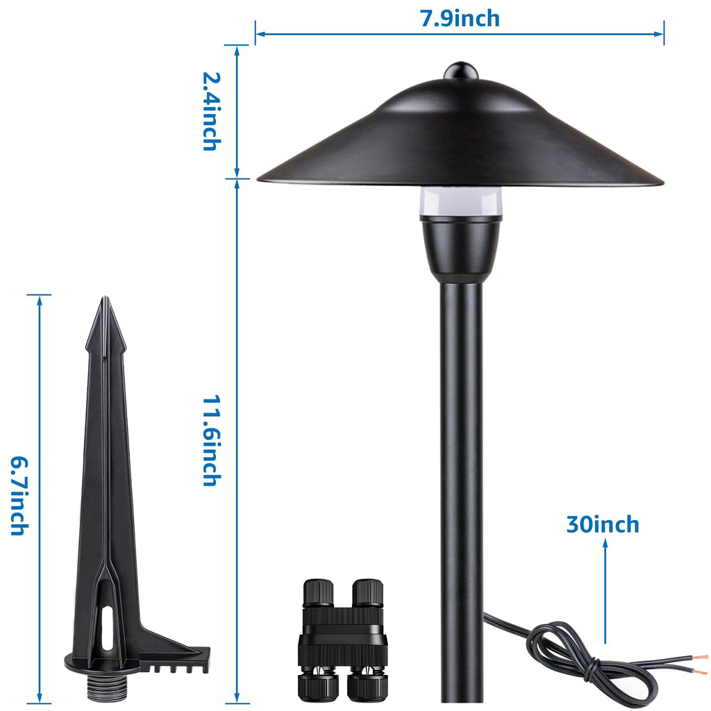 3W RGB Low Voltage Landscape Lights Wired Outdoor