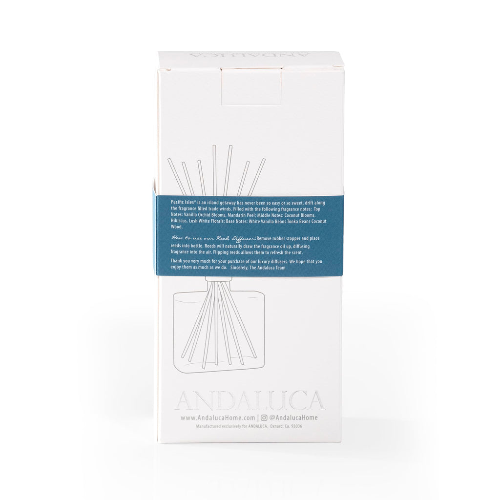 Pacific Isles Botanical Reed Diffuser | 7.5 fl oz | Aromas of Vanilla, Sandalwood and Sea Salt Multi Color
