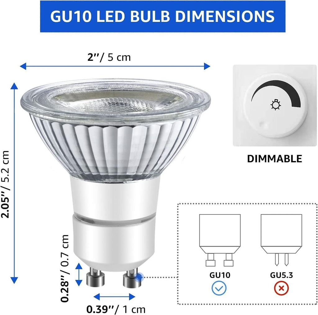 LED GU10 Range Hood Light Bulbs, LED Stove Appliance Light Bulb, Kitchen Light Replacement Halogen Light Bulb, 50W