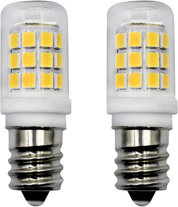 E12 LED Fridge Water Dispenser Light Bulb 2W E12 120V Daylight White 2-Pack