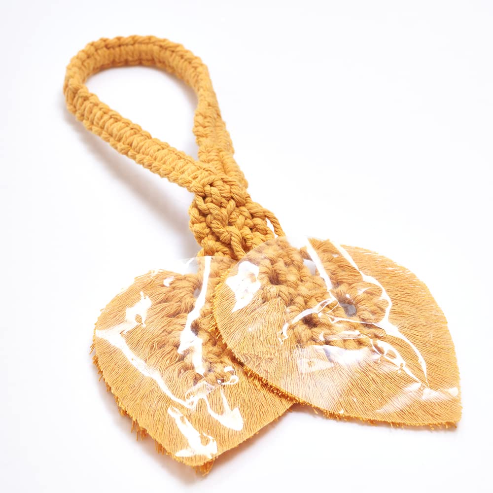 Boho Curtain Tiebacks, Orange - 2 Pack