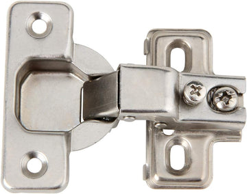 1/2 inch Overlay Concealed Cabinet Hinges, Self-Closing Short Arm European Hinge for Face Frame Cabinets, 105Deg