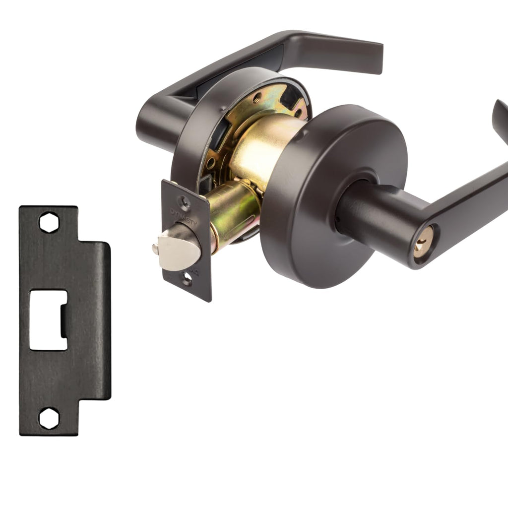 Augusta Storeroom Lever Lockset, ADA, Grade 2, Oil Rubbed Bronze