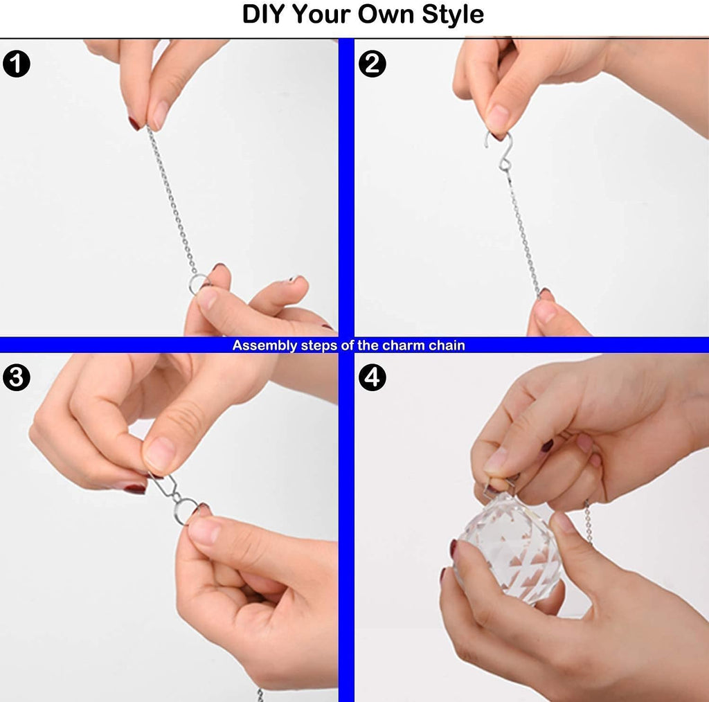 Clear Crystal Ball Prism Sunshine Catcher Rainbow Pendants Maker, Hanging Crystals Prisms for Windows, for Feng Shui