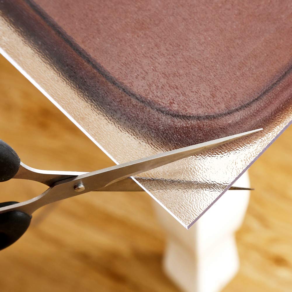 Frosted PVC Table Cover Protector 18 x 48 Inch 1.5mm Thick