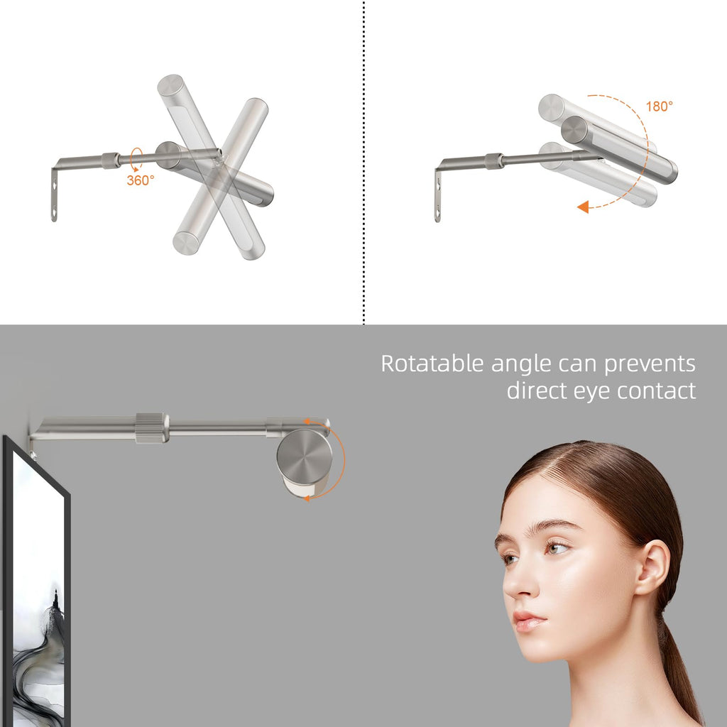 12" Plug in Picture Light 4W Nickel Art Light with Remote