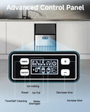 Commercial Ice Maker Machine, 100lbs/24H Stainless Steel Under Counter ice Machine with 33lbs Ice Storage Capacity