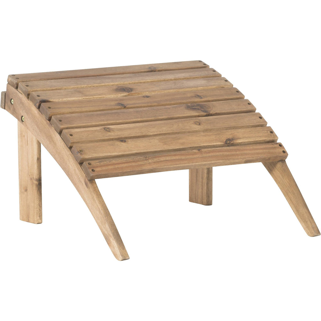 Dcor Adirondack Woodstock Ottoman, Teak Stain, Acorn, 21.6"W x 21.06"D x 13.7"H