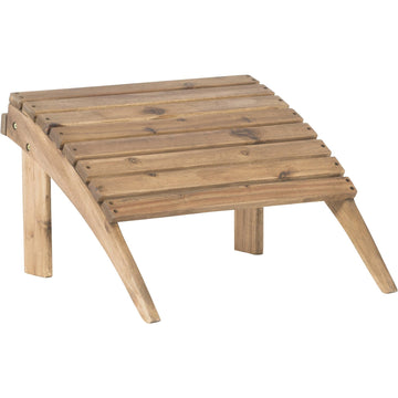 Dcor Adirondack Woodstock Ottoman, Teak Stain, Acorn, 21.6"W x 21.06"D x 13.7"H