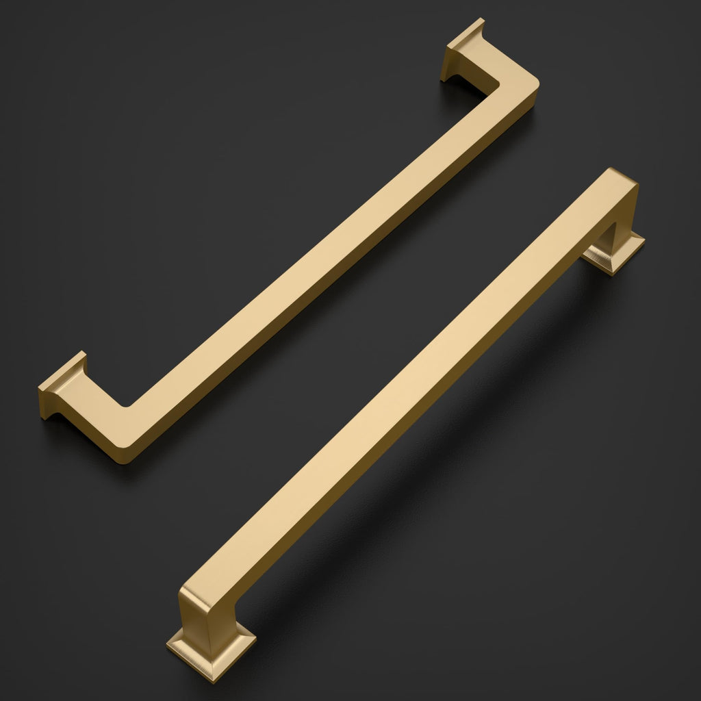 6 Pack Champagne Bronze Cabinet Pulls 6.3 Inch Hole Centers Kitchen Cabinet Handles Cabinet Hardware Kitchen Handles