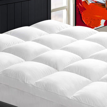 Full Mattress Topper for Back Pain, Thick Mattress Pad Cover | Plush Pillow Top Mattress Topper, Breathable Soft Bed