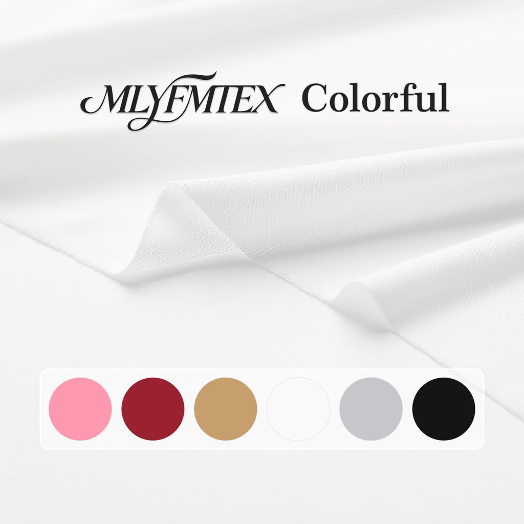 Nylon Spandex Fabric, 4 Way Stretch, 1 Yard, 65 Inch Wide, White