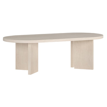 48" Scandinavian Coffee Table, Beech White