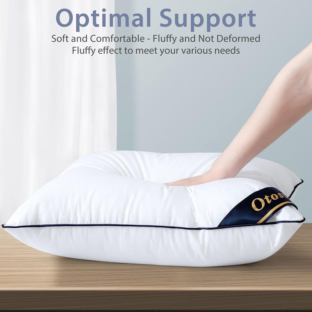 12x20 Down Alternative Fill Throw Pillow Insert - 100% Cotton Cooling Cover - Soft Fluffy Synthetic Down
