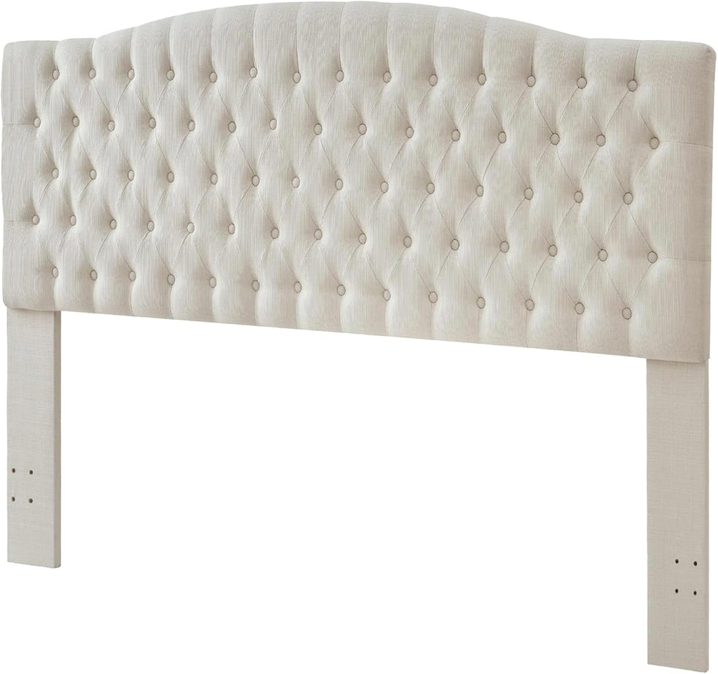 Linen Upholstered Headboard King/Cal King Latest Model Wall Mount, Bed Frame Mount