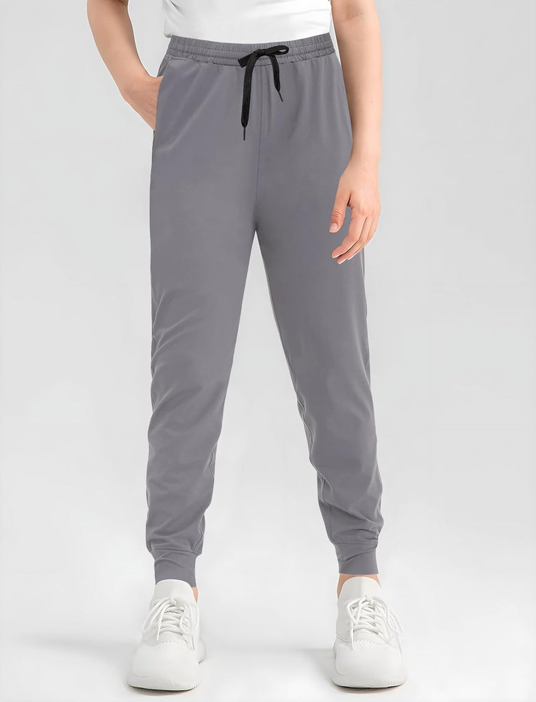 Girls Sweatpants 3 Pack Joggers with Pockets Elastic Waist Kids