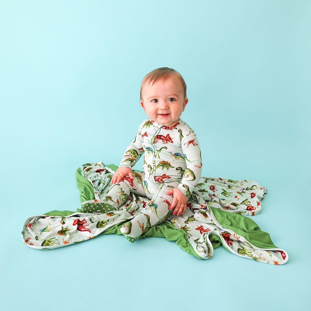 Baby Boy Footie Pajamas - Soft Viscose Made from Bamboo 2 Way Zipper Sleepers & Onesies with Non-Slip Grips