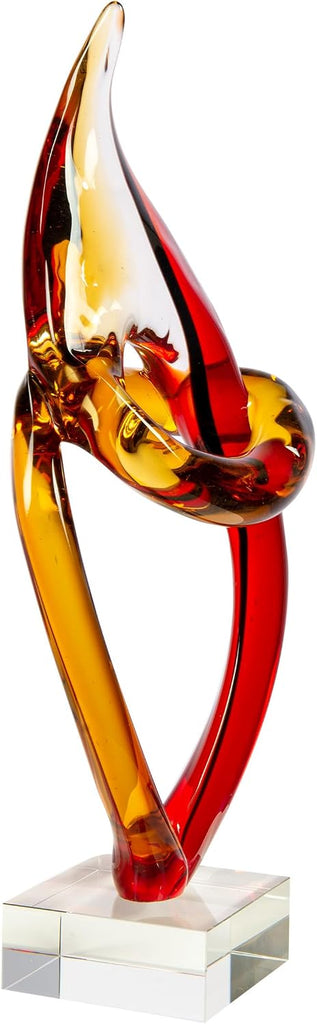 AS13078 Paglia Art Glass Sculpture, 17.5" Tall