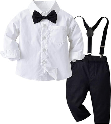 Toddler Boy Gentleman Outfit Infant Tuxedo Outfits Baby Boys Clothes for Baptism