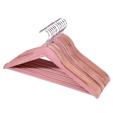 Cedar Hangers, 12 Pack Sturdy Wooden Hangers