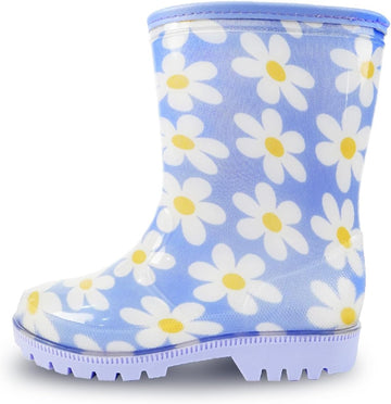 Kids Rain Boots, Fun Design Waterproof Boots