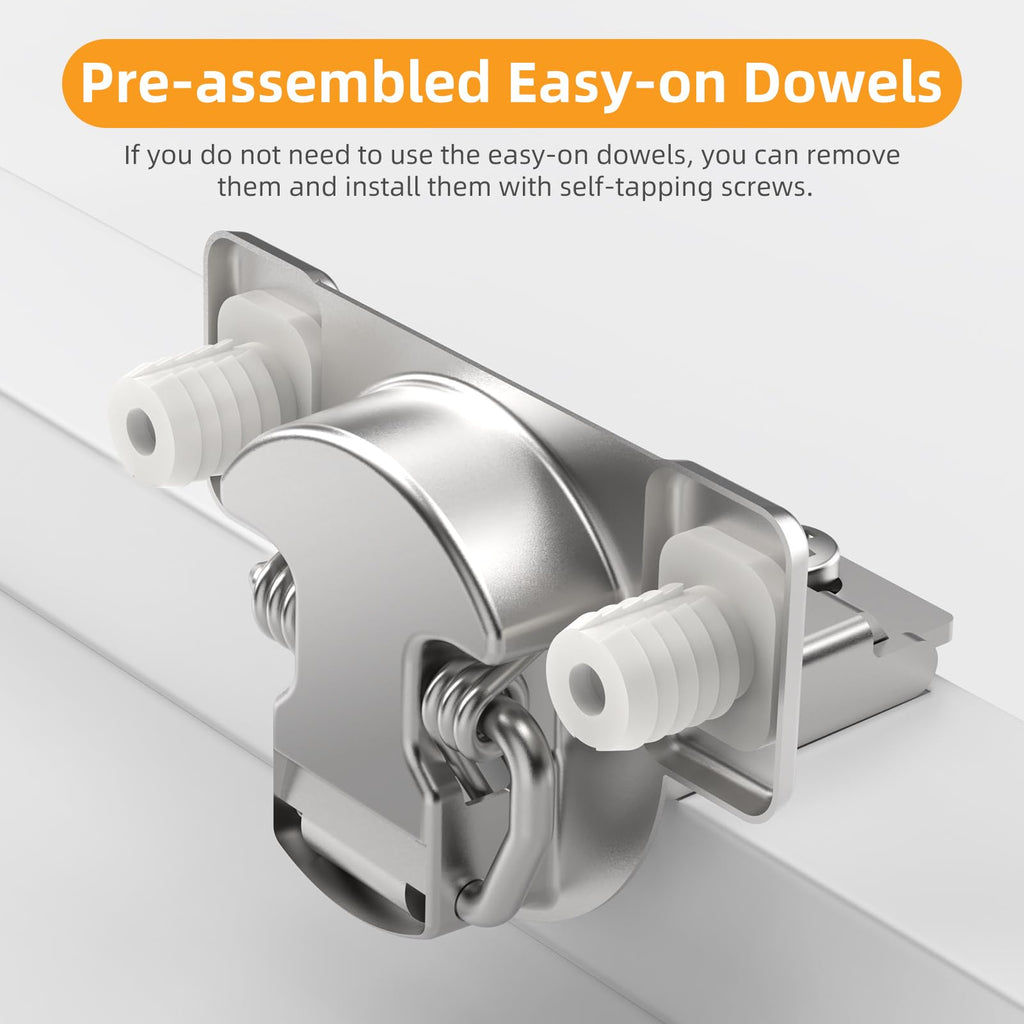 Non-Slow Close Regular Hinges, 1/2" Overlay Standard Concealed Cabinet Hinges for Face Frame Door, 3D Self Closing