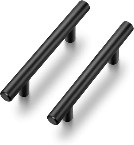 30 Pack 6 inch Cabinet Pulls Matte Black Stainless Steel Kitchen Drawer Pulls Cupboard Handles Cabinet Handles 3.75”