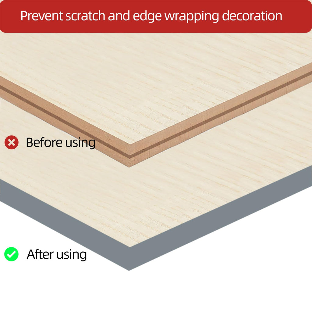 T Rubber Trim Molding, Fit 3/4 inch Edge, Shelf Edging Banding, Center Barb Tee Moulding for Tables, Floor Transition
