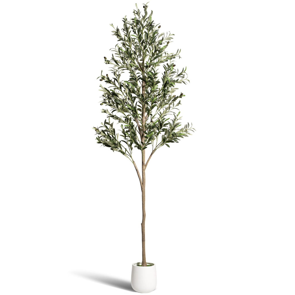 Faux Olive Tree 7ft - Realistic Tall Olive Trees Artificial Plants Indoor