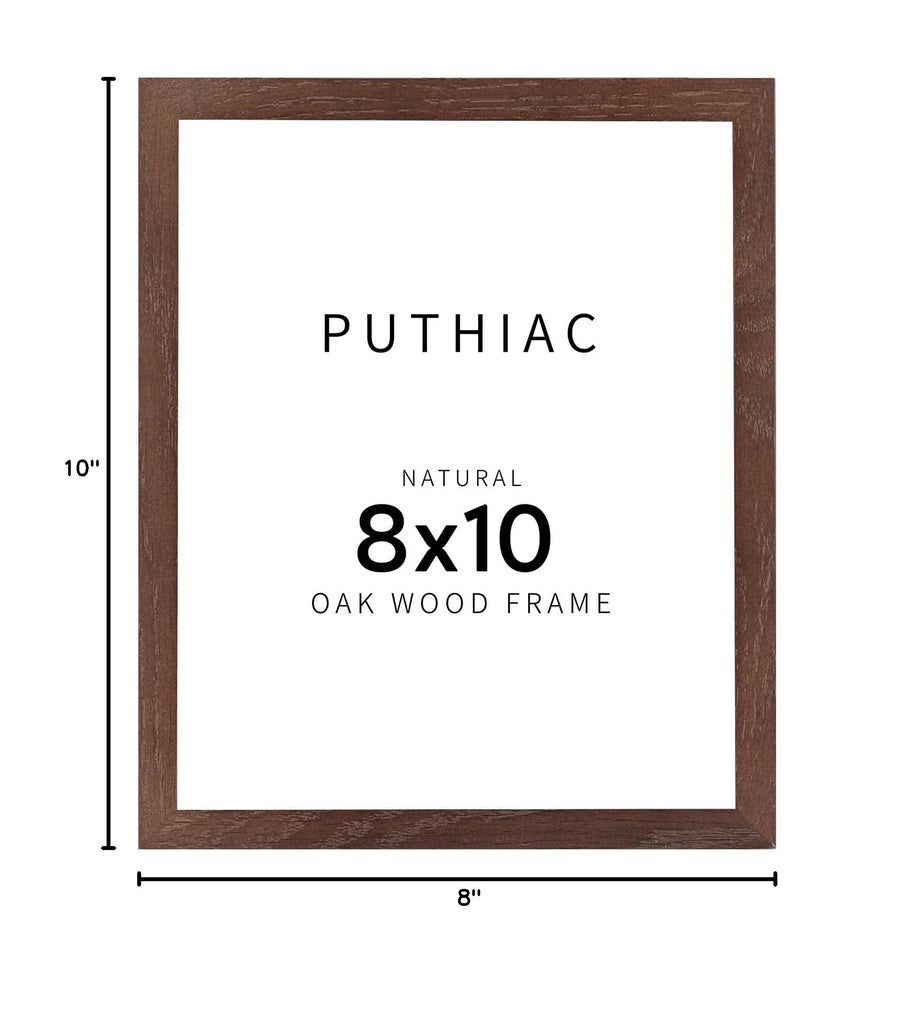 Walnut Wood Picture Frame, 8x10 inches, 1 Pack, Natural Solid Wooden Frame for Wall Art Photo and Prints