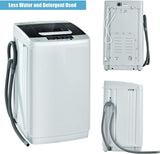 Portable Washing Machine, 2-in-1 Laundry Washer and Spin Combo with 10 Programs, 8.8lbs Capacity, Drain Pump and LED