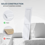 48 x 84 inch (Double 24x84 Door) White Barn Door with 8FT Sliding Door Hardware Kit Included & Handl