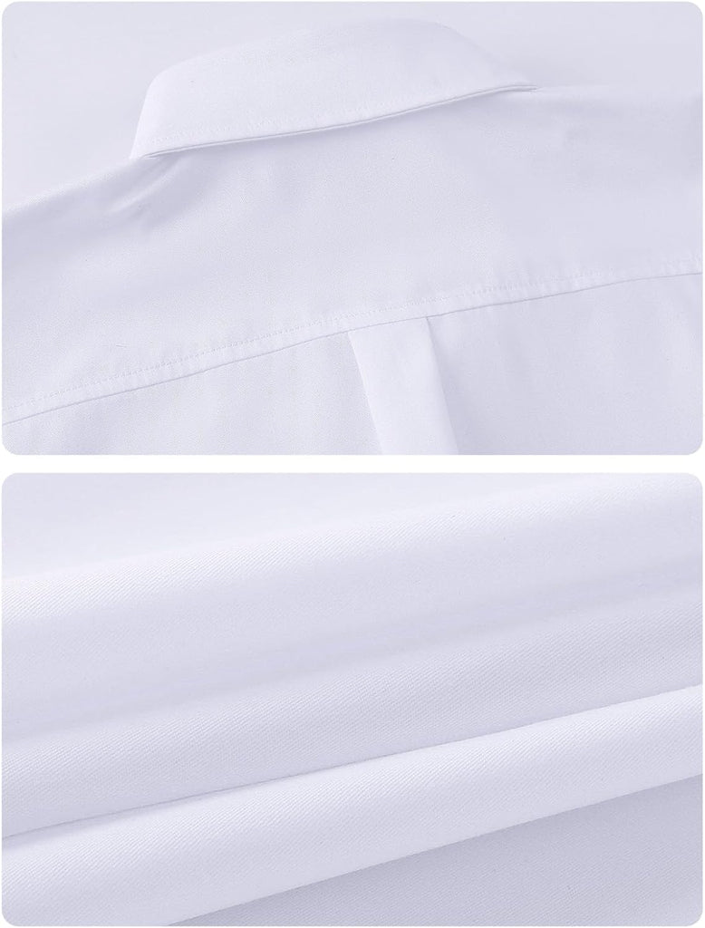 Boys Long Sleeve Button Down Dress Shirt with Chest Pocket