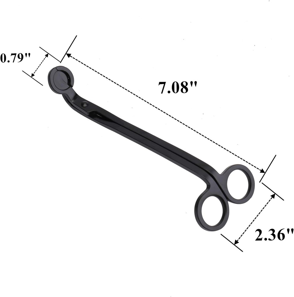 Candle Wick Trimmer, Stainless Steel Wick Clipper Cutter, Wick Scissor, Reaches Deep Into Candles to Cut Spent - Set of 3