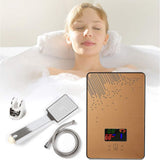 Tankless Electric Hot Water Heater, 4500W 110V Instant Water Heater On Demand Bath Shower with LED Screen Display for