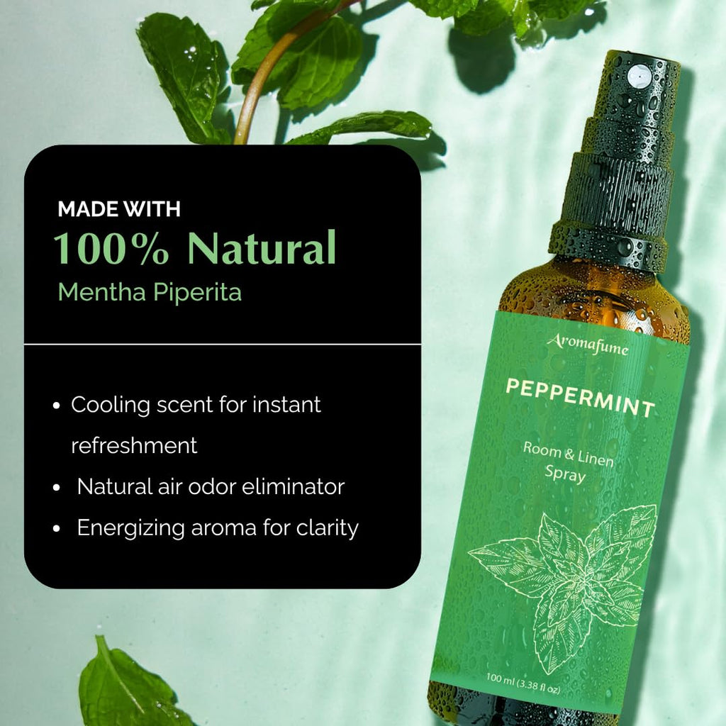 Peppermint Air Freshener Spray for Room, Linen & Pillow 100ml